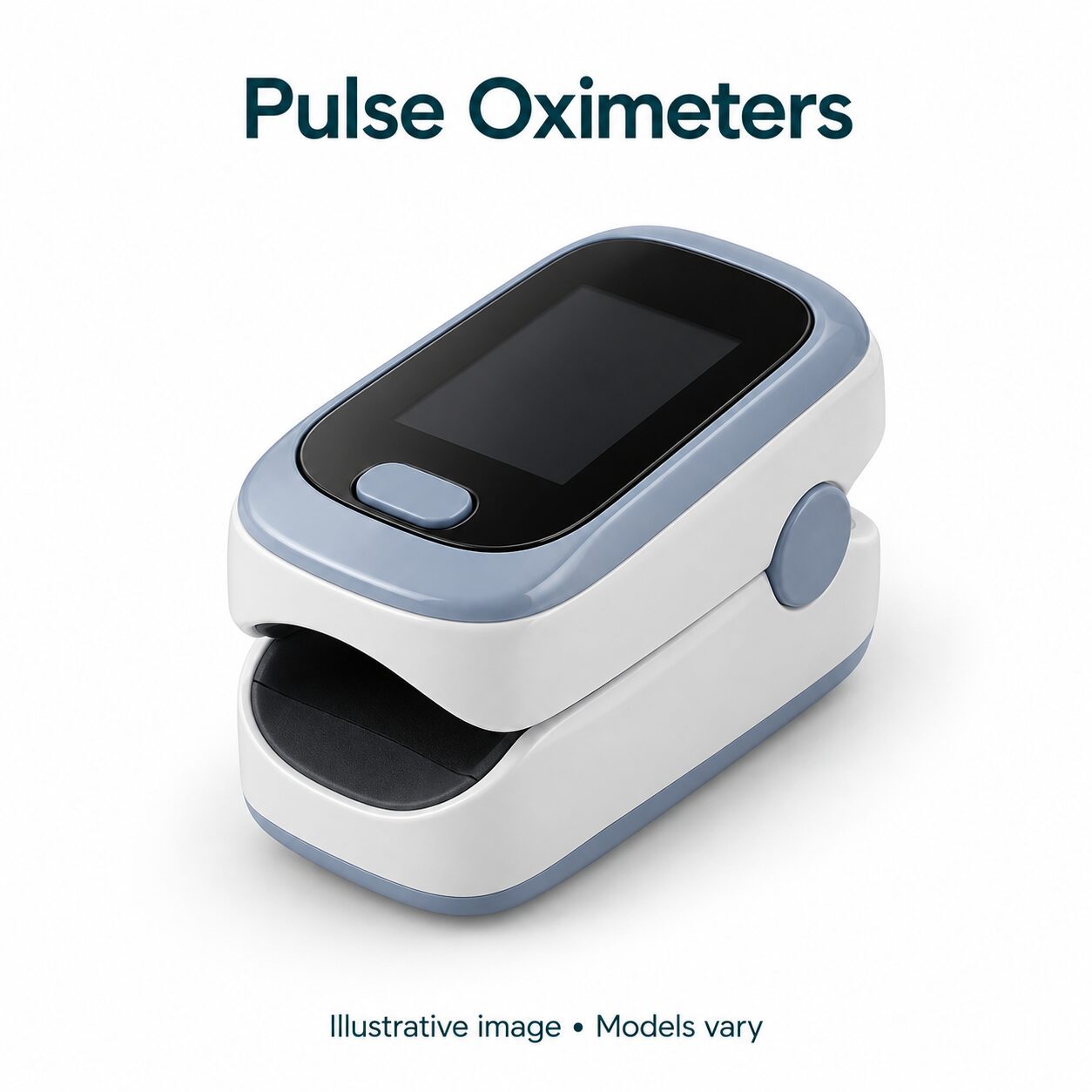 Illustration of Pulse Oximeters; models vary
